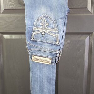 Rock Revival Blue Skinny Jeans for Women